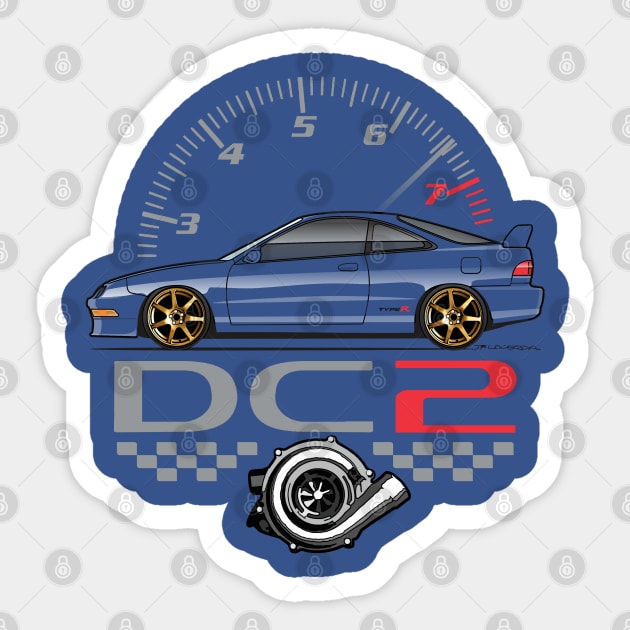 multicolor DC2 gold wheels Sticker by JRCustoms44